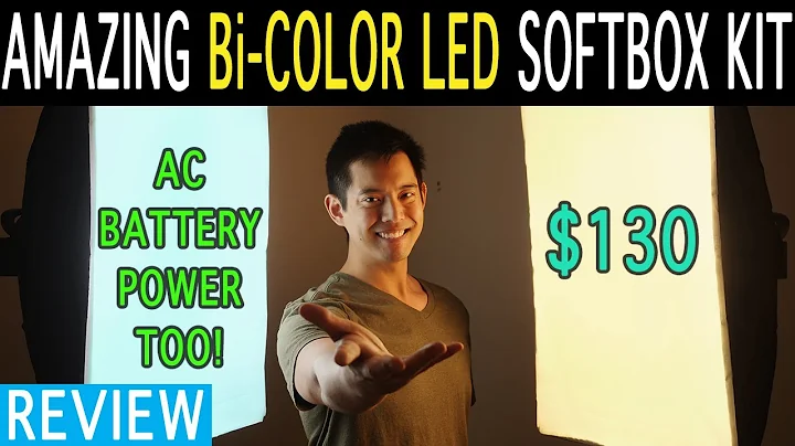 Neewer Bi-Color LED Softbox Full Kit Review | NPF Battery Operation |
