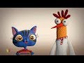 El Gallito y la Gatita | video para niños | caricatura educative | The  Cock And The Kitten Cartoon