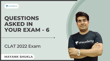 Questions Asked in Your Exam - 6 | Quantitative Techniques | CLAT 2022 | Mayank Shukla