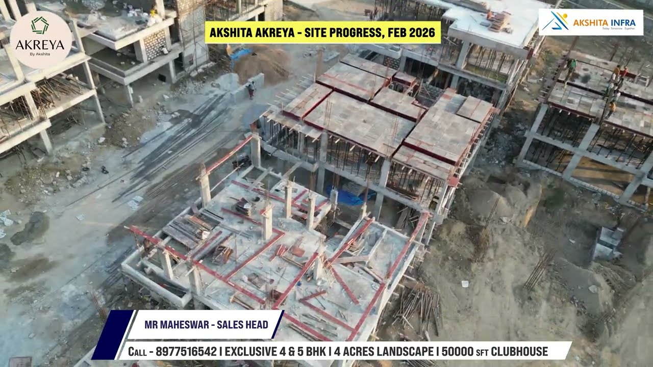 Akreya By Akshita | On-Site Development Status | Feb 2026