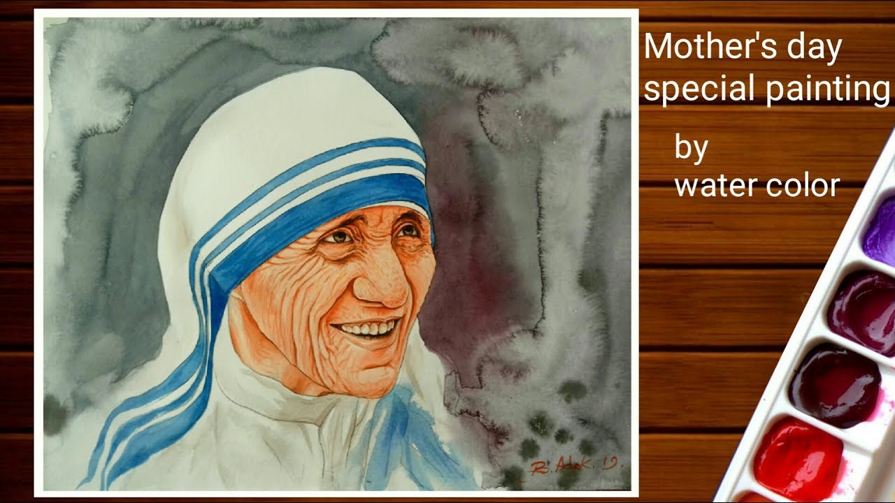 Mother Teresa Handmade Sketch On A4 Size Paper