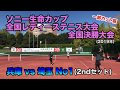 【兵庫vs埼玉No1戦②】ソニー生命カップ第41回全国レディーステニス決勝大会