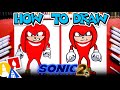 How To Draw Knuckles From Sonic The Hedgehog 2