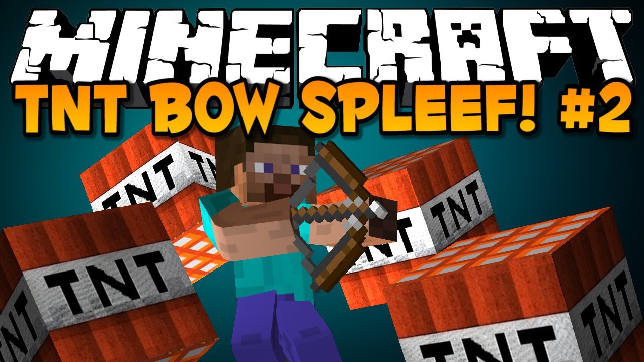Minecraft Mini Game: TNT BOW SPLEEF #2! - Ft. TheRealExcl and Smoothscape!