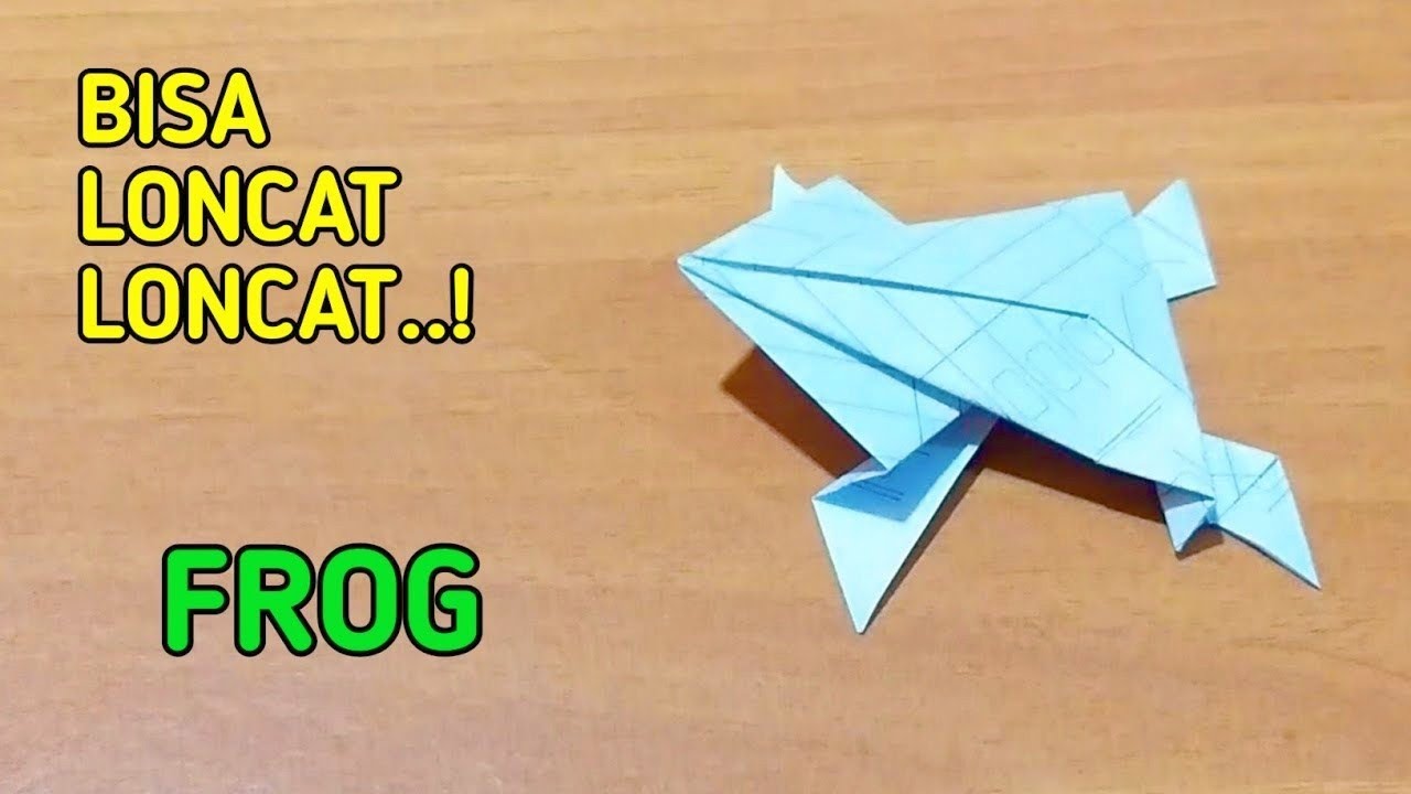Origami Frog Cara Buat  Kodok Dari  Kertas  YouTube
