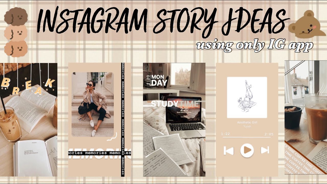 AESTHETIC INSTAGRAM STORY IDEAS // using only the IG app - YouTube