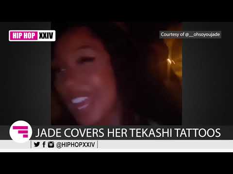Jade Covers up 6ix9ine Tattoo, Parties In D.R., Tekashi Shows Up!