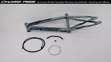 Chase RSP 5.0 Hydraulic Brake Housing Routing Visual Guide - Housing with Banjo