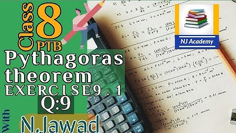 Pythagoras theorem class 8 Ex#9.1,Q:9