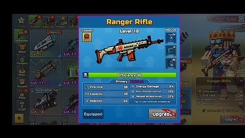 pixel gun3d Ranger Rifle mythical upgrade