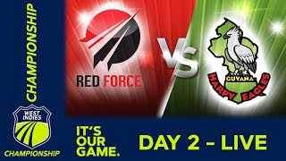 🔴 LIVE  Trinidad &amp; Tobago v Guyana - Day 2 | West Indies Championship | Thursday 16th March 2023