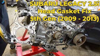 Replacing Subaru 2.5l sohc head gaskets and resurfacing the cylinder heads at home