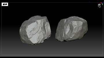 An intro to sculpting rocks in Zbrush