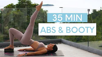 35 MIN ABS & BOOTY WORKOUT || At-Home Pilates With Yoga Block (Intermediate)