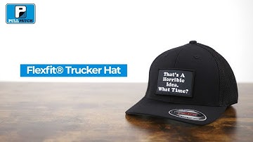 Pull Patch - Trucker Flexfit Curved Bill Hats With Interchangeable Patches