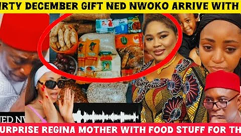Dirty December gift‼️Ned Nwoko arrive with   Convoy surprise Regina Mother with food stuff for the 