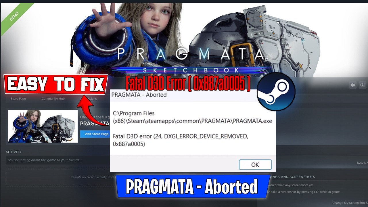 How to Fix PRAGMATA Fatal D3D Error 🛠️ - YouTube