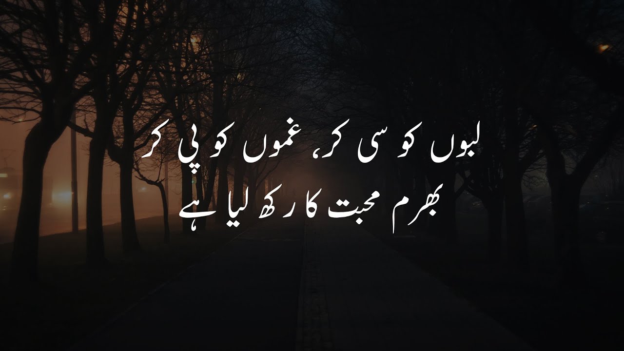 Jahan Pe Chhori Thi Baat Dil Ki | M.Raza Hyderi | Sad Urdu Poetry