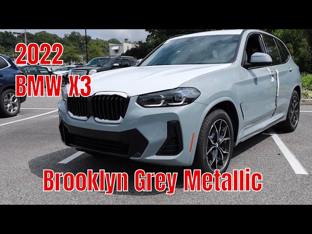FIRST LOOK: 2022 BMW X3 Brooklyn Grey Metallic - YouTube