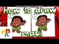 How To Draw Cartoon Maui From Moana