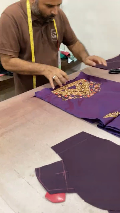 When bridal blouses are requested to be done in a day #boutique #blouse #aariblouse