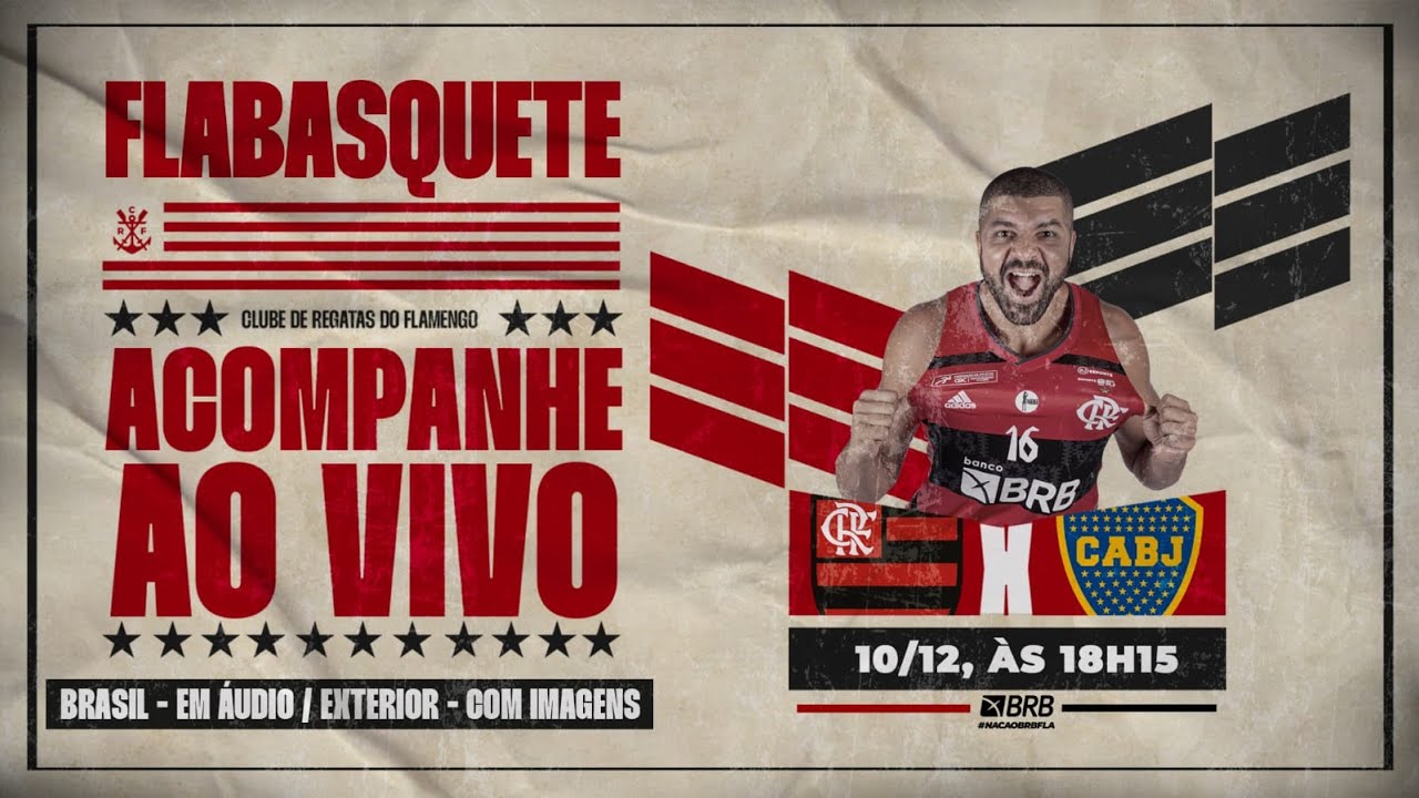 AO VIVO! Assista Flamengo x Boca Juniors pela Champions League Americas de  Basquete