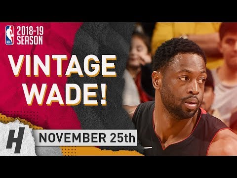 Dwyane Wade VINTAGE Full Highlights Heat vs Raptors 2018.11.25 - 35 Pts, 5 Ast, 5 Rebounds!