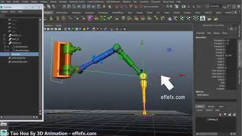 Hướng dẫn Rigging Maya Bài 3 Rig Chân Robot Phần 3