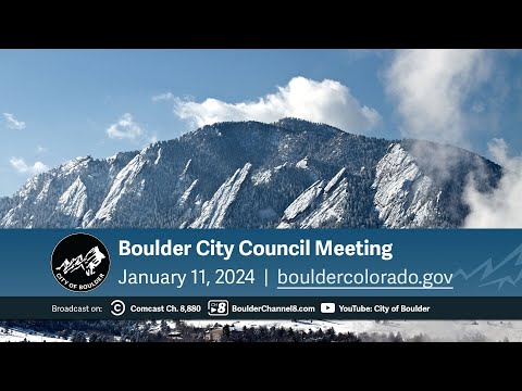 January 11, 2024 City of Boulder City Council Special Meeting