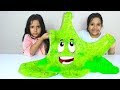 شفا و توأمتها يصنعون سلايم عملاق !! Shfa and her twin make a giant slime