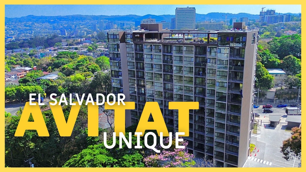 El NUEVO EDIFICIO con una PISCINA en la azotea - AVITAT UNIQUE - El Salvador
