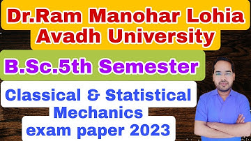 Physics exam analysis of B.Sc.5th Sem.|Avadh University|by Navneet Gautam