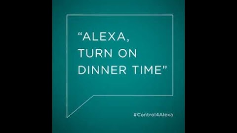 Control4 and Amazon Alexa - Voice Control Scene #4
