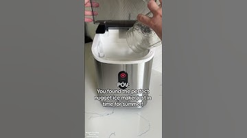 Perfect ice for summer drinks with nugget ice maker #fok #icemaker