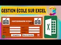 gestionnaire école sur excel  partie 3