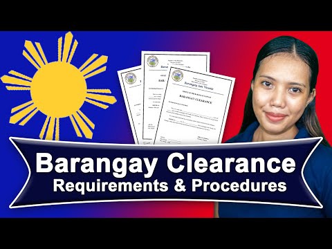 Video: Er barangay-godkendelse og barangay-certifikat det samme?