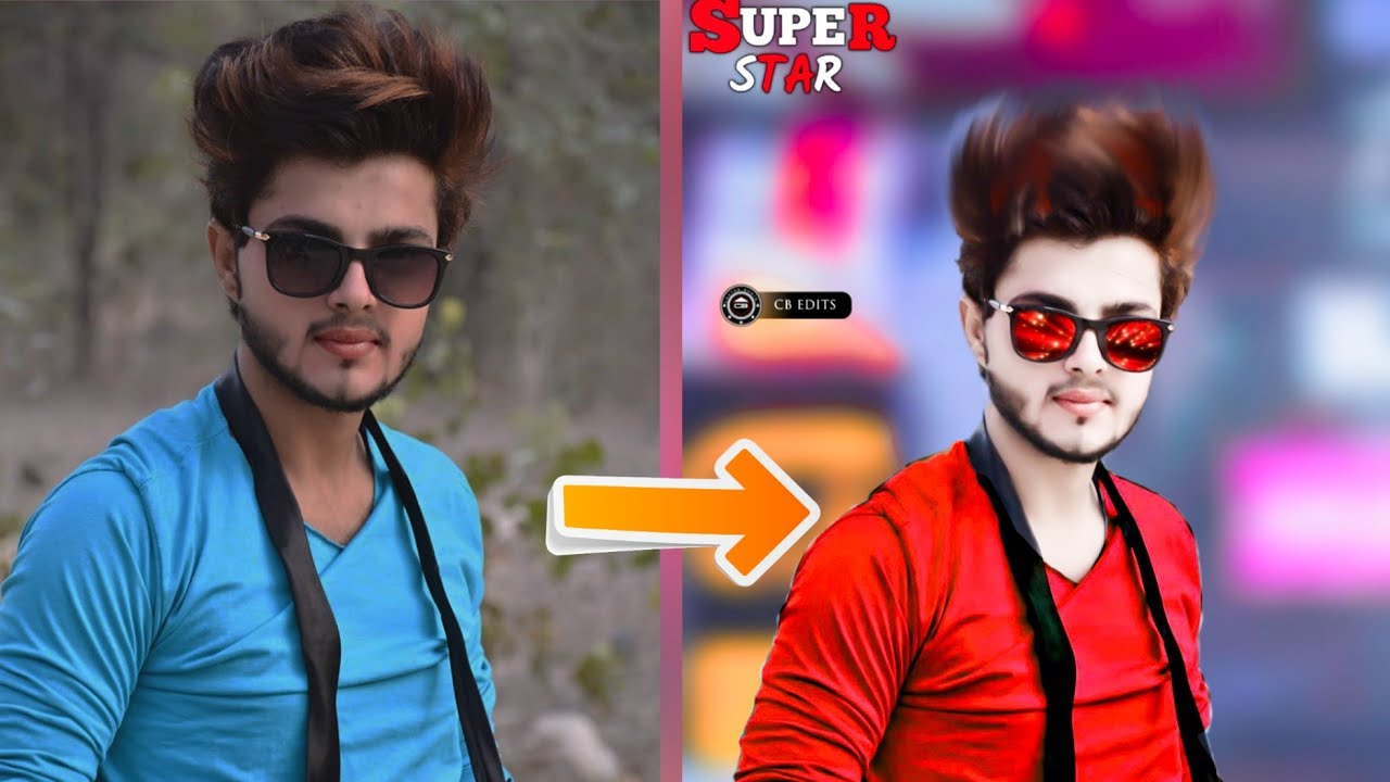 PicsArt Stylish Hair Look + Face Smooth Photo Editing Picsart Cb