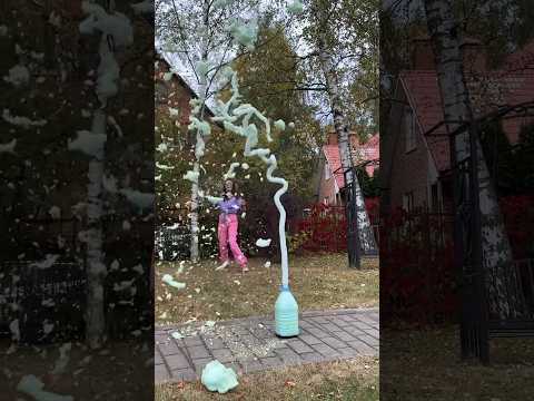 😱 Чуть кирпичей не наложили! Зубная паста для слона. Хотим больше? #эксперименты #химия