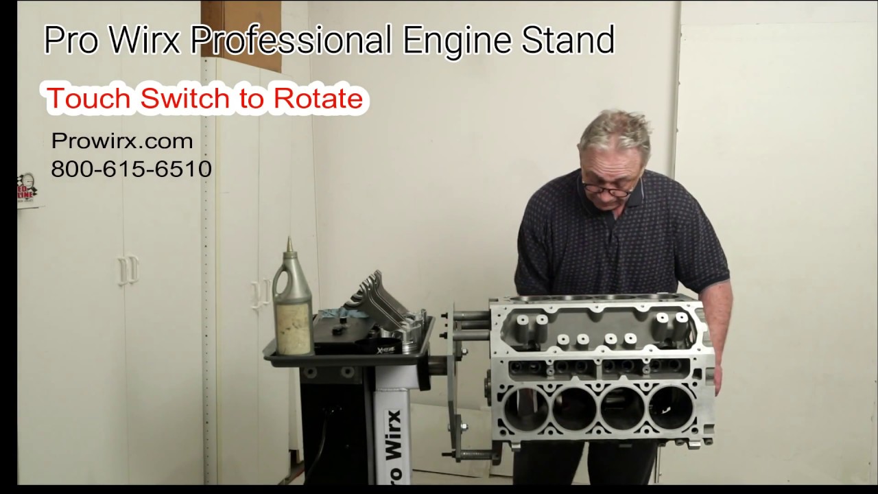 LS3 Build on Pro Wirx Engine Stand - YouTube