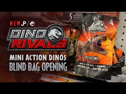Lot of 6 Jurassic World Mini Action Dino Blind Bags Sealed NEW in bag