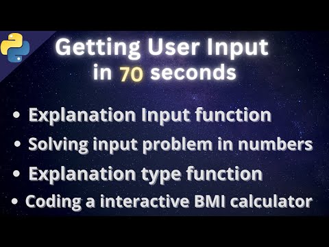 Get User Input in Python: input() Function and more! (Watch Now!)