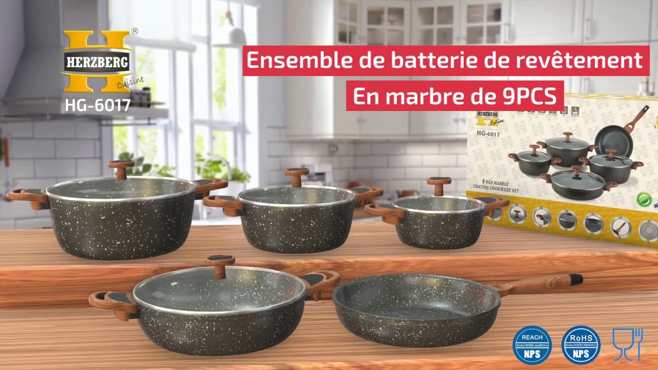 TEFAL INGENIO Batterie de cuisine 10 pieces, Revetement