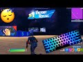 [1 HOUR] Sleeping ASMR Mechanical Keyboard Sounds 😴 ASMR 😍 Fortnite Bio's ZoneWars Gameplay 240FPS