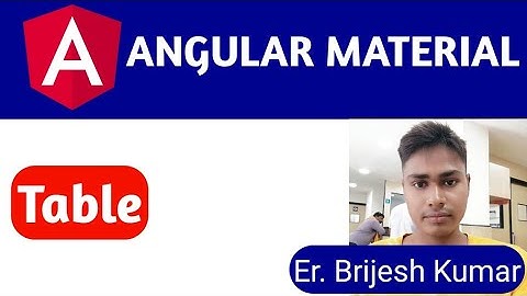 Mat Table | how to use mat table in angular project guide