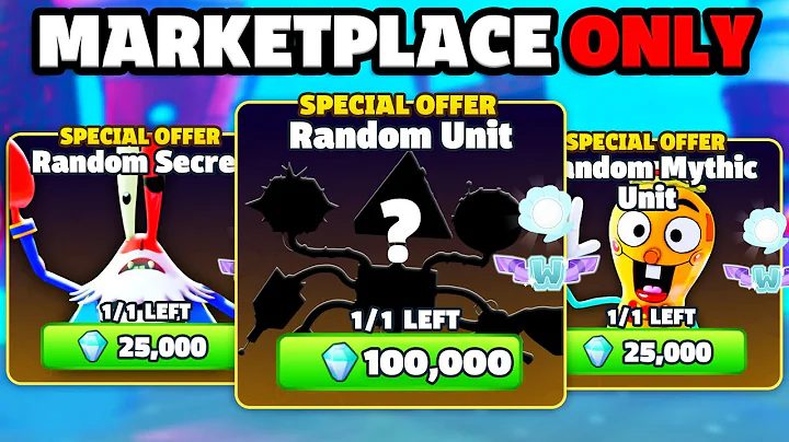 I Used MERCHANT UNITS ONLY.. *INSANE LUCK* (SpongeBob TD)