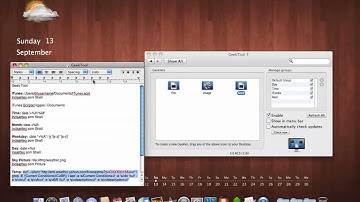Yahoo Weather in Geektool