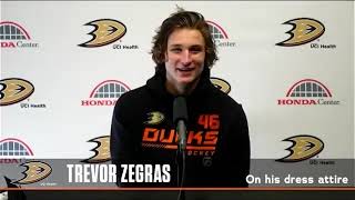 Trevor Zegras Talks About Joining The Anaheim Ducks