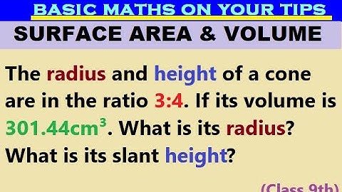 The radius and height of a cone are in the ratio 3:4. If its volume is 301.44cm³. What is its radius