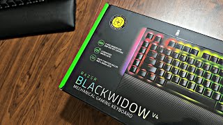 Razer Blackwidow V4 Keyboard Unboxing