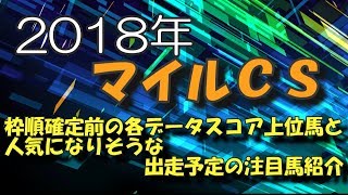 【競馬予想】2018年マイルチャンピオンシップの項目別データスコア上位馬と人気になりそうな有力馬紹介